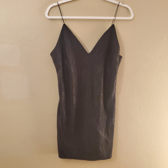 Nasty Gal Dresses & Skirts - Nasty Gal Black Lace Detail Spaghetti Strap Dress